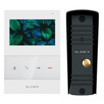 Slinex SQ-04 White + ML-16HR (черный) Комплект видеодомофона 99-00016977 фото