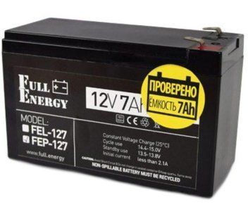Full Energy FEP-127 7А&bull;ч 12В Свинцово-кислотная аккумуляторная батарея 10000000702 фото