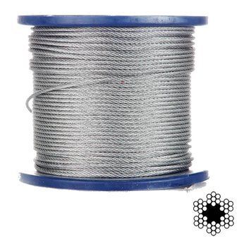 APRO 3мм DIN 3055 (6x7) бухта 200м Трос оцинкованный 99-00025045 фото