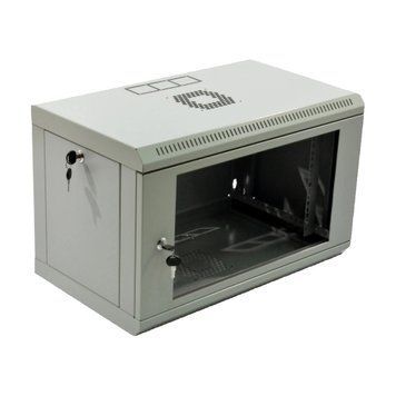 19" 6U Шкаф, 600x350x373мм (Ш*Г*В), эконом,акриловое стекло, серый 99-00009654 фото