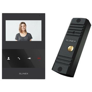 Slinex ML-16HD(Black)+SQ-04M(Black) Комплект відеодомофону 99-00014496 фото