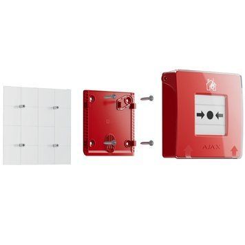 Ajax Manual Call Point (Red) (8EU) ASP ручной пожарный Извещатель 99-00016413 фото