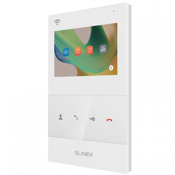 Slinex SQ-04N Cloud white + ML-17HD black Комплект видеодомофон + панель вызова 99-10025448 фото