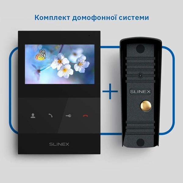 Slinex SQ-04(Black)+ML-16НD(Black) Комплект відеодомофону 99-00014499 фото