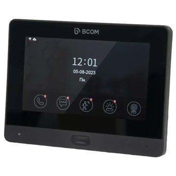 BCOM BD-760FHD/T Black Відеодомофон 99-00018855 фото