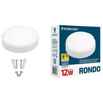 ENERLIGHT RONDO Світильник світлодіодний 12Вт 5000К IP65 з датчиком руху 99-00015233 фото