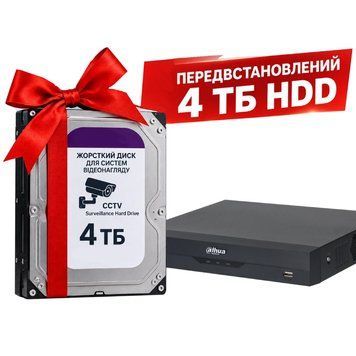 DHI-NVR2108HS-I2 8-канальный 1U 1HDD WizSense Видеорегистратор с HDD 4Тб Dahua 99-10036632 фото