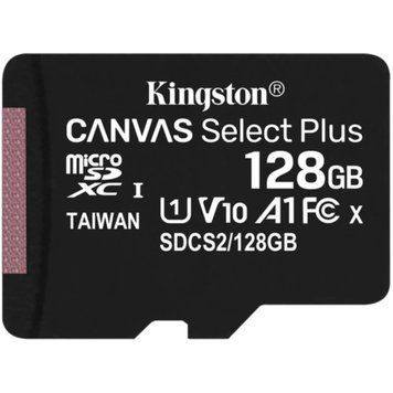 Kingston microSD 128GB C10 UHS-I R100MB/s + SD Карта памяти 99-00019894 фото