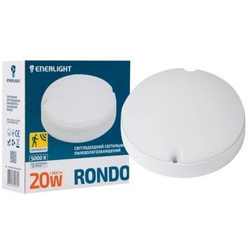 ENERLIGHT RONDO Світильник світлодіодний 20Вт 5000К IP65 з датчиком руху 99-00015235 фото