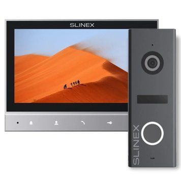 Slinex SK 7 Cloud (Slinex SK 7 Cloud grey + ML-17HD graphite) Комплект відеодомофон + панель виклику 99-10025453 фото