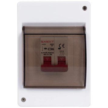 E.NEXT e.plbox.stand.n.04k Корпус пластиковый 4-модульный навесной 99-00017662 фото