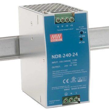 Mean Well NDR-240-24 24В 10А на Din-рейку Блок живлення 99-00020157 фото