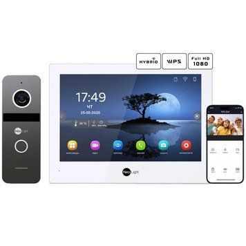 Neolight ALPHA Hybrid + SOLO FHD Graphite Комплект відеодомофону 99-00024849 фото