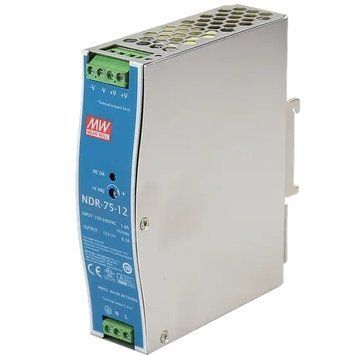 Mean Well NDR-75-12 12В 6.3А Блок живлення 99-00016520 фото