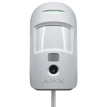Проводной извещатель движения с камерой Ajax Superior MotionCam white Fibra 99-00016507 фото