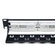 L&W ELECTRONICAL LW-PP74 Патч-панель 19" 24xRJ-45 UTP, кат. 6a, із заднім організатором з пластиковими шторками, LW 99-00006946 фото 3