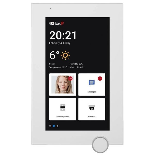 Bas-IP AZ-07LF white Android 7" Wi-Fi Відеодомофон 99-10025084 фото