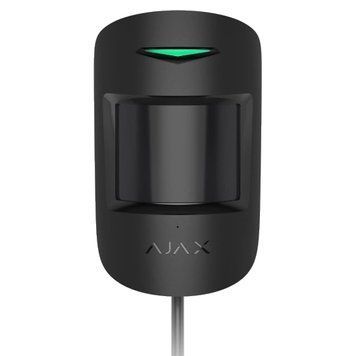 Проводной извещатель движения и разбития стекла Ajax Superior CombiProtect black Fibra 99-00011035 фото