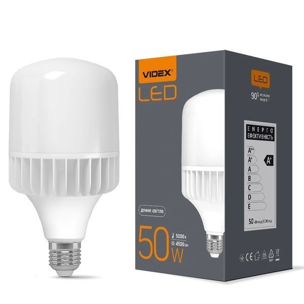 VIDEX A118 50W E27 5000K 220V LED лампа 99-00017517 фото