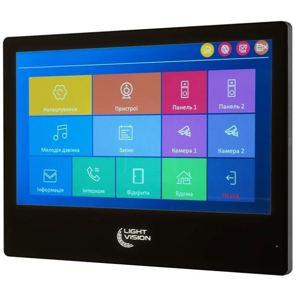 Light Vision SINGAPORE WiFi FHD BLACK (AI) 10" Відеодомофон 99-10025318 фото