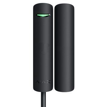 Проводной магнитоконтактный извещатель Ajax Superior DoorProtect Plus black Fibra 99-00011039 фото