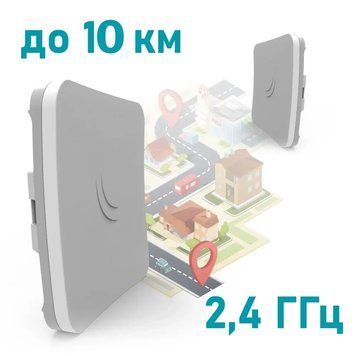 MikroTik SXTsq Lite2 (RBSXTsq2nD) 2.4 ГГц Беспроводной WiFi мост 99-00002332 фото