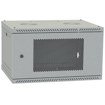 IPCOM 4U 600x600 дверь перфорация (серая) Шкаф телекоммуникационный 99-10034336 фото