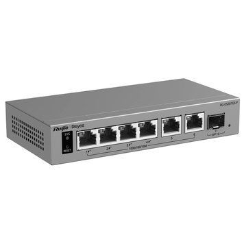 Ruijie RG-ES207GS-P PoE Комутатор 6 портів керований хмарно 99-10037757 фото