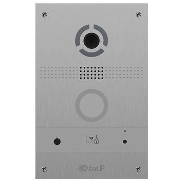 Bas-IP AV-08FB silver IP вызывная панель с распознанием лиц и считывателем UKEY 99-00009106 фото
