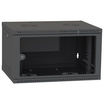 IPCOM СН-4U-060х035-ДС-9005 Шкаф телекоммуникационный стекло (RAL9005) 99-00019127 фото
