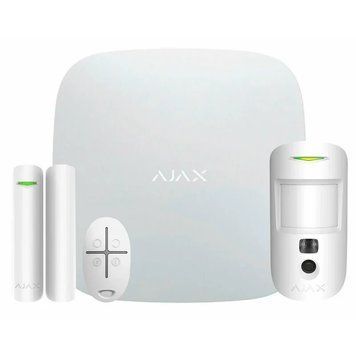 Ajax StarterKit Cam Plus (8EU) UA white Комплект охранной сигнализации с LTE 99-00006339 фото