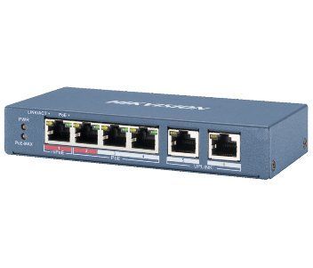 Hikvision DS-3E0106HP-E POE Коммутатор 4 порта неуправляемый 99-00004415 фото