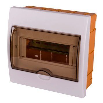 Enext e.plbox.stand.w.08k Корпус пластиковий 8-модульний вбудований 99-00021483 фото