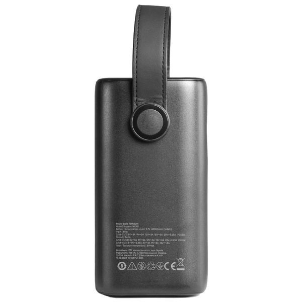 Videx TITANUM WC40 PD65W Black 40000mAh Повербанк 99-10027788 фото